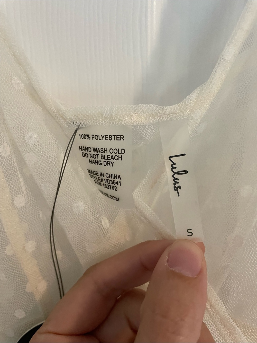 Lulu's Sheer Ivory Swiss Dot Maxi Dress - Picture 3 of 3
